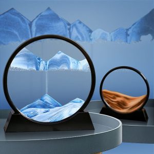 Creative 3D Moving Sand Art Picture Quicksand Round